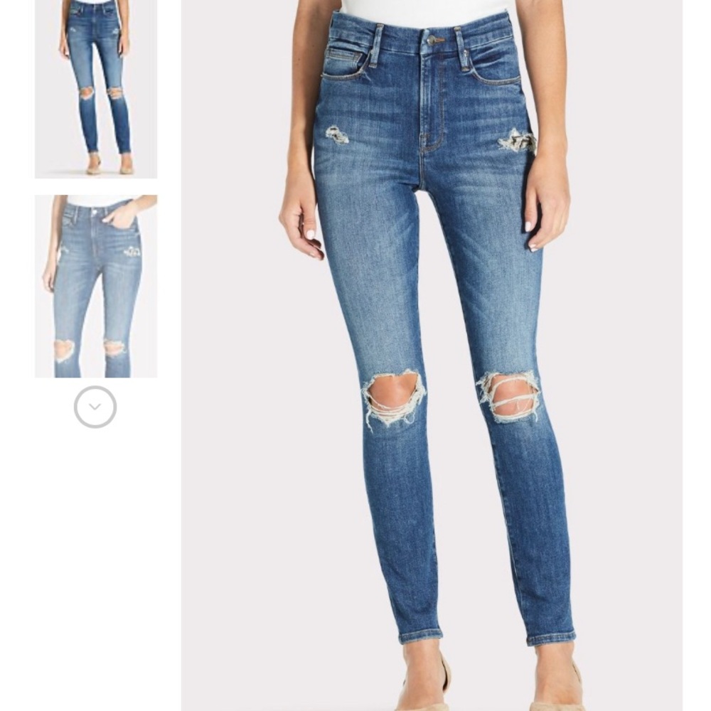 GOOD AMERICAN JEANS SNAKE POCKETS BLUE322 00/24